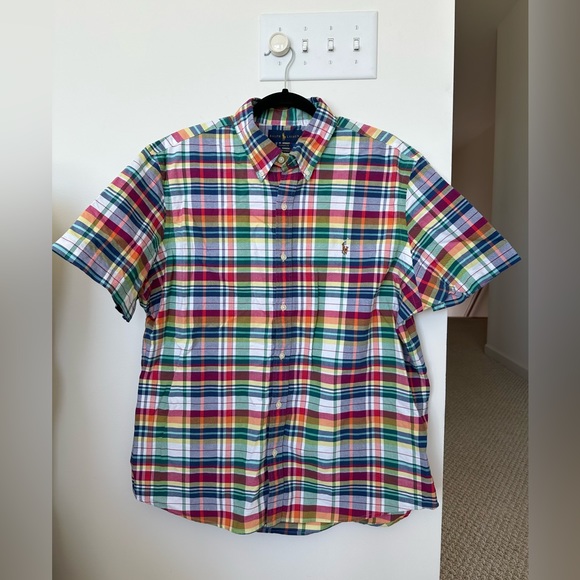 Ralph Lauren XL Classic Fit Men’s Short Sleeved Button Up Shirt- Untucked Fit - Picture 1 of 6